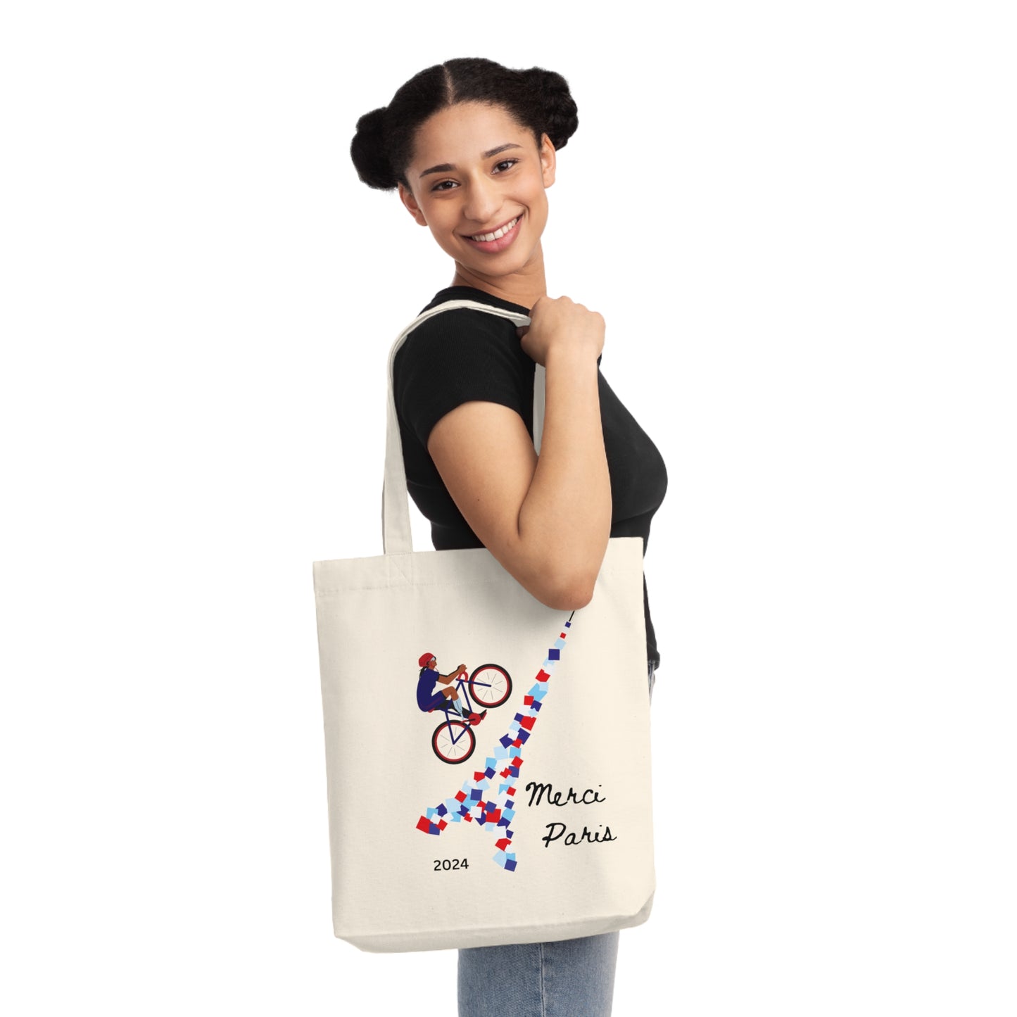 Tote Bag: Biker in Paris - 2024