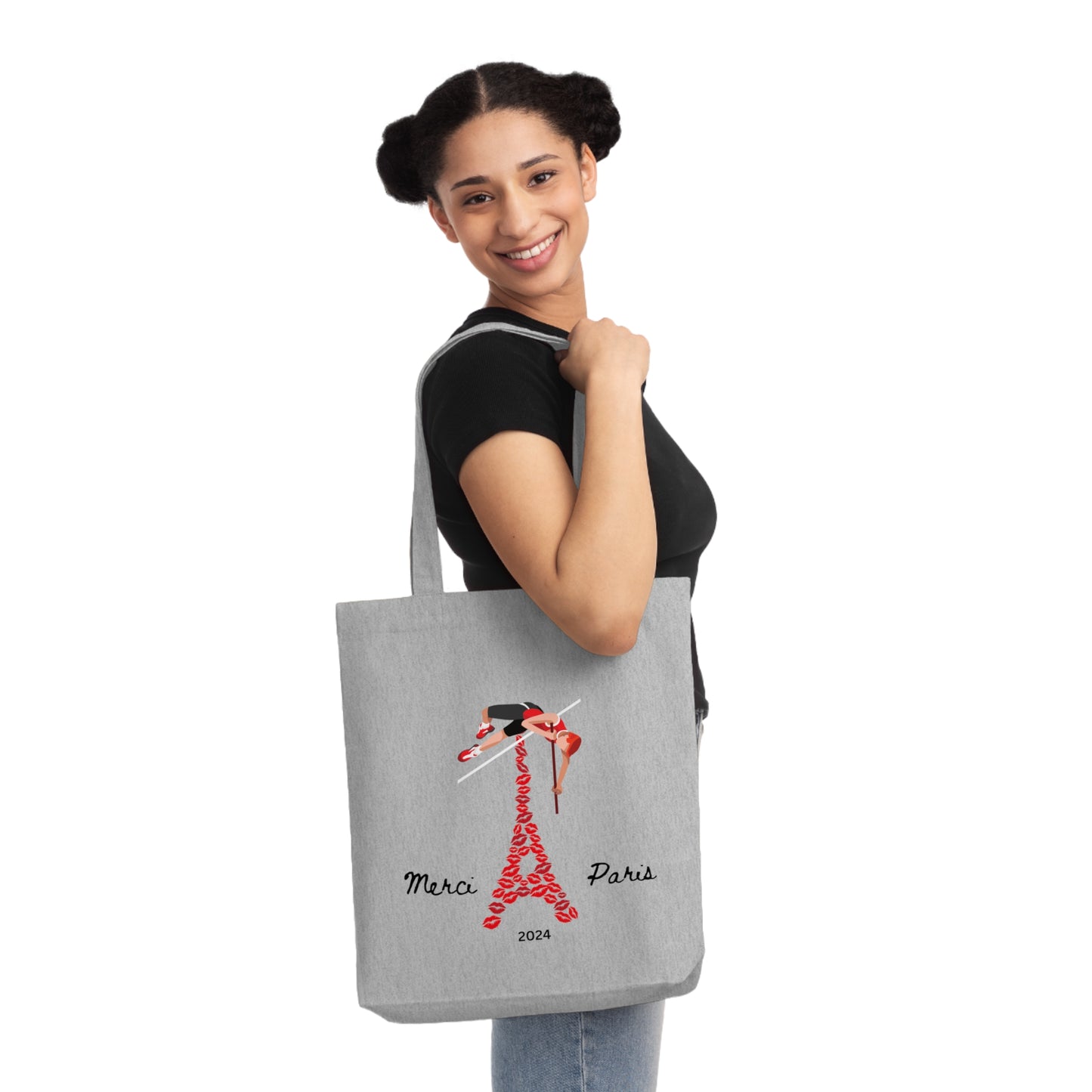 Tote Bag: Pole Vault in Paris - 2024