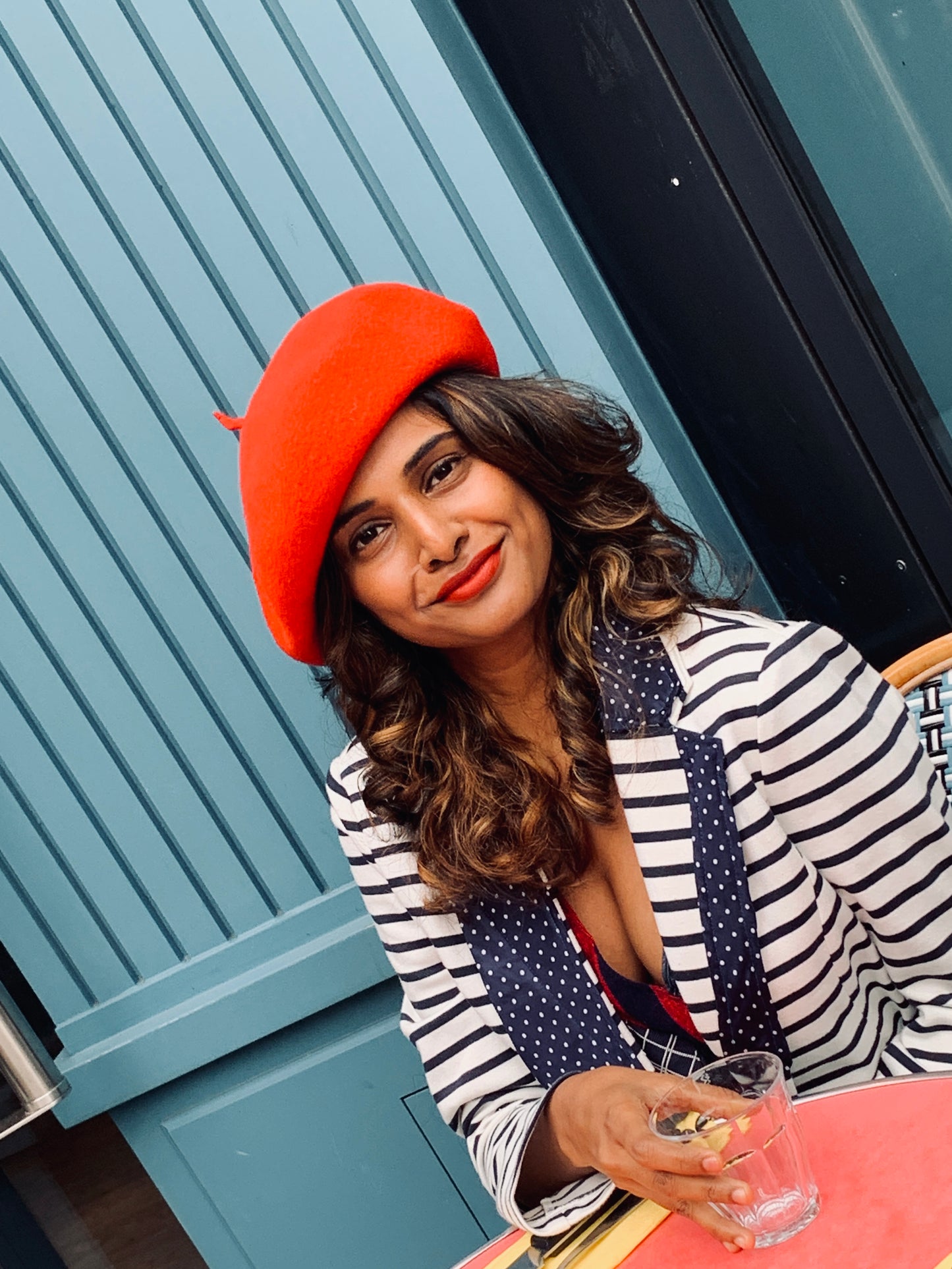 Upcycled White Jacket with Nautical-Inspired French Elegance