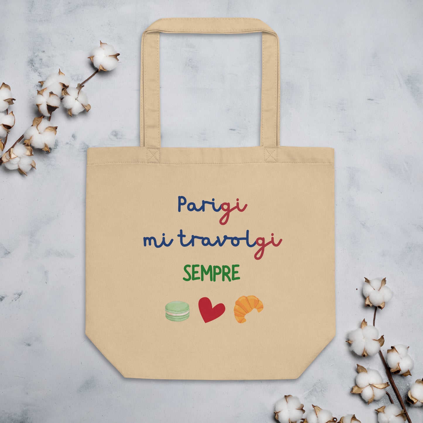 Eco Tote Bag: Parigi mi travolgi sempre (Italiano)