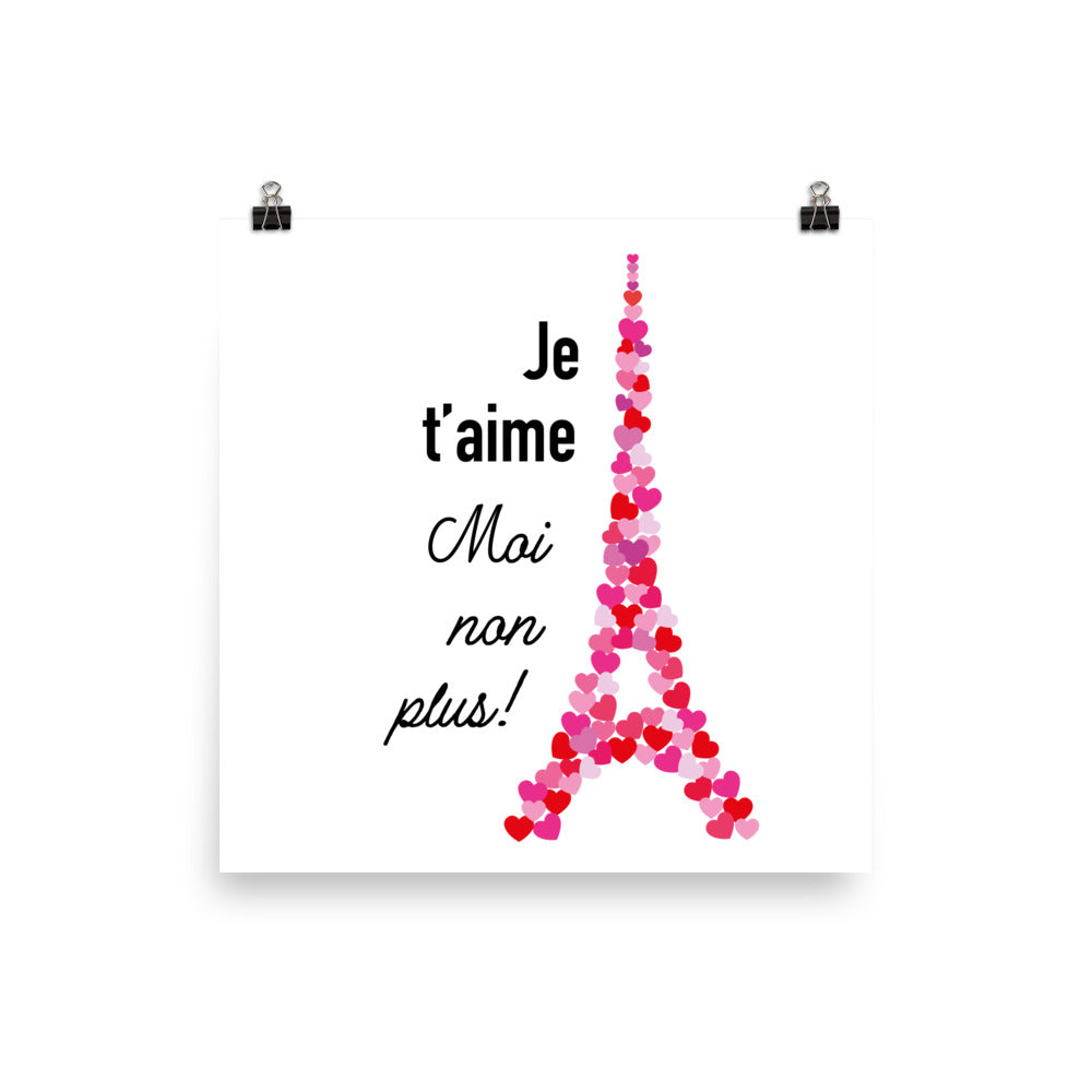 Poster: Je t'aime. Moi non plus!