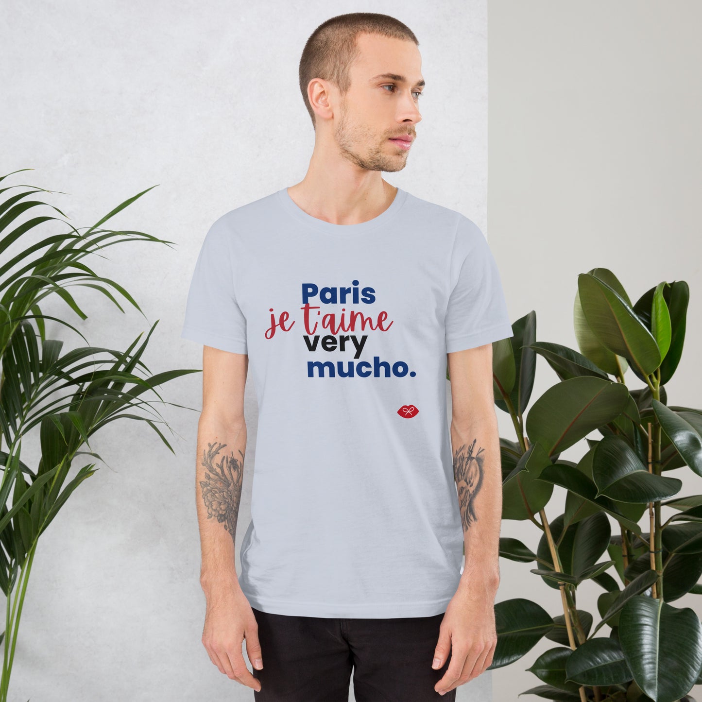 Unisex t-shirt: Paris je t'aime very mucho