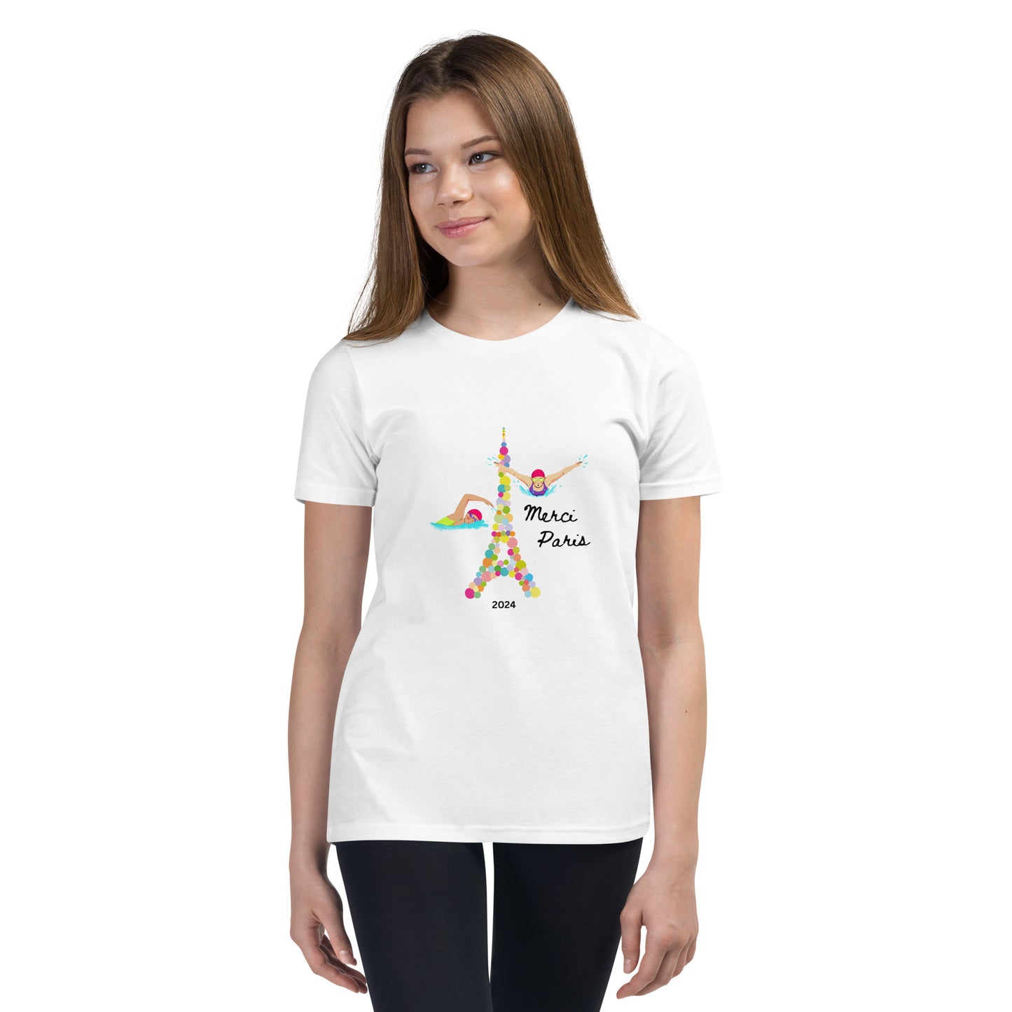 Youth T-Shirt:Swimmers in Paris - 2024 collection