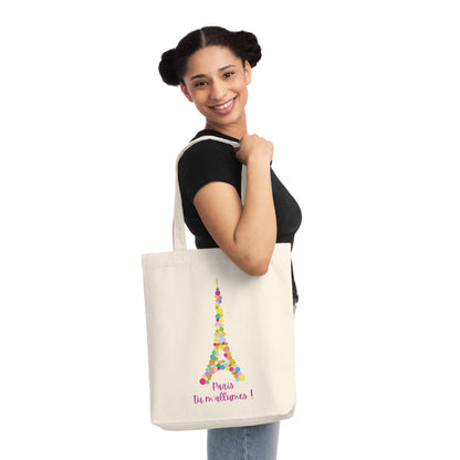 Woven Tote Bag: Paris tu m'allumes!