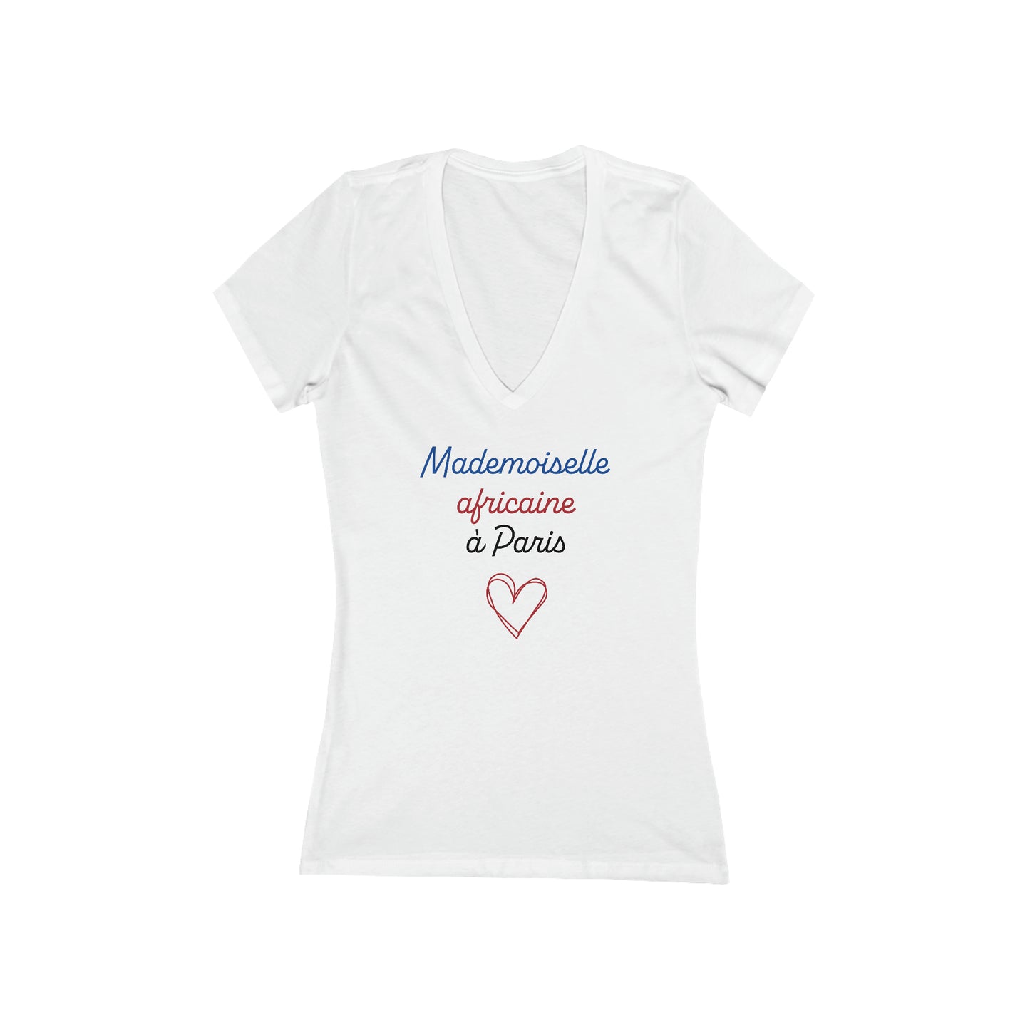 V-Neck Tee - Mademoiselle africaine à Paris