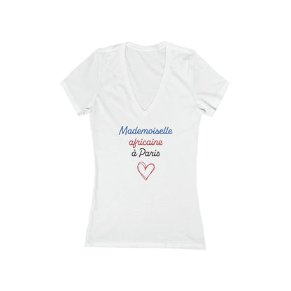 V-Neck Tee - Mademoiselle africaine à Paris