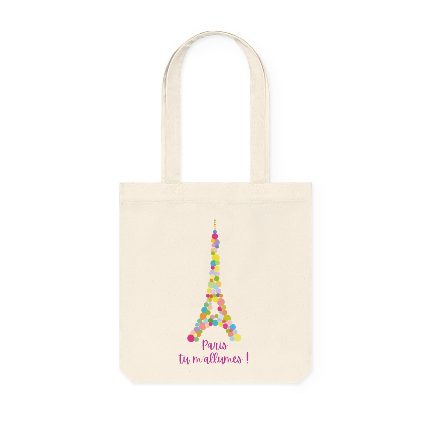 Woven Tote Bag: Paris tu m'allumes!