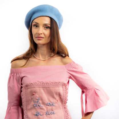 Upcycled "La Vie en Rose" Blouse