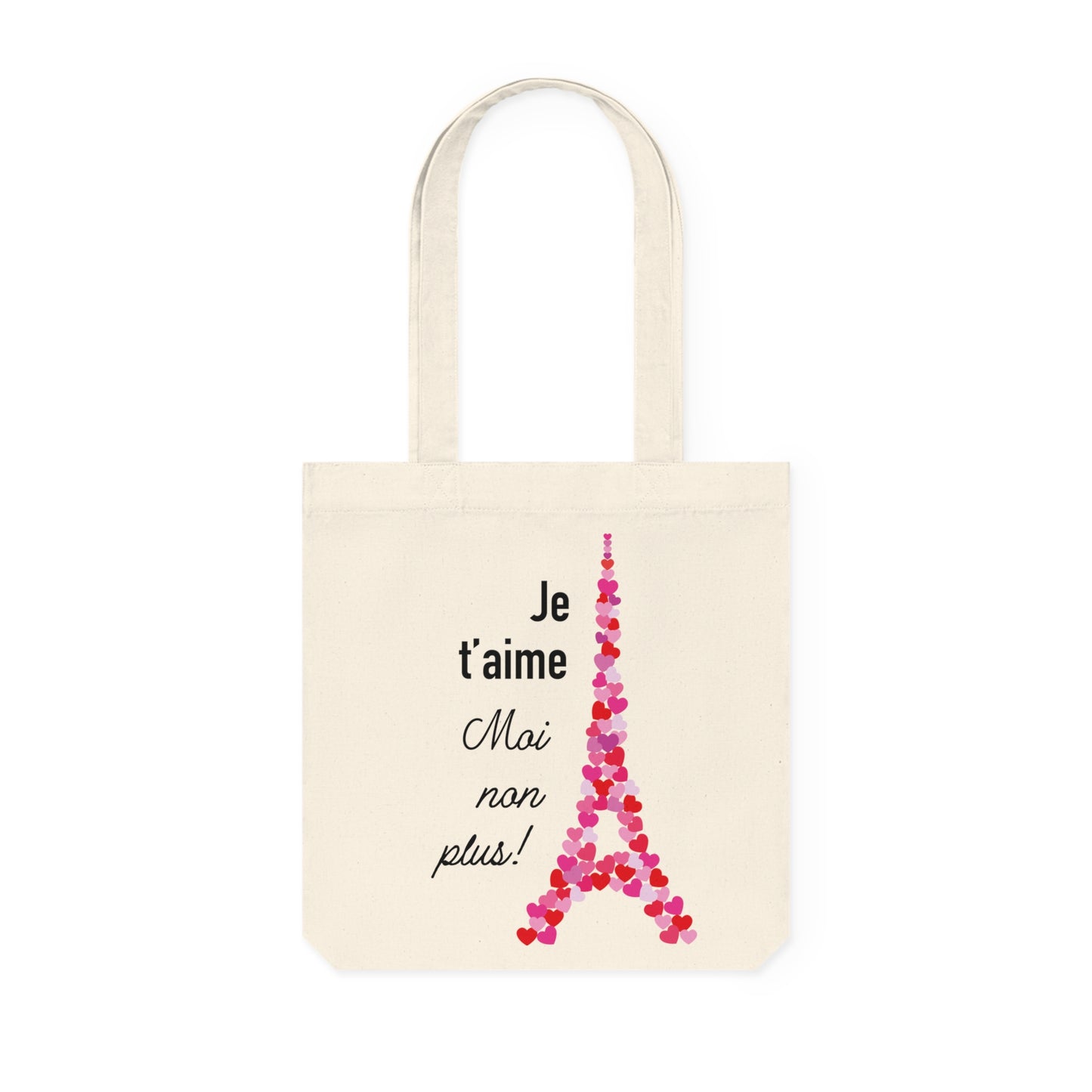 Woven Tote Bag: Je t'aime. Moi non plus