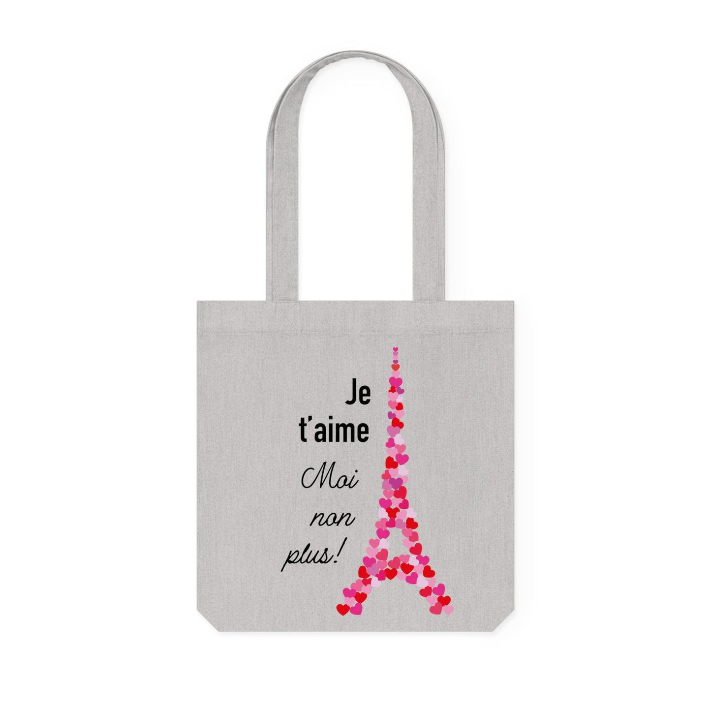 Woven Tote Bag: Je t'aime. Moi non plus