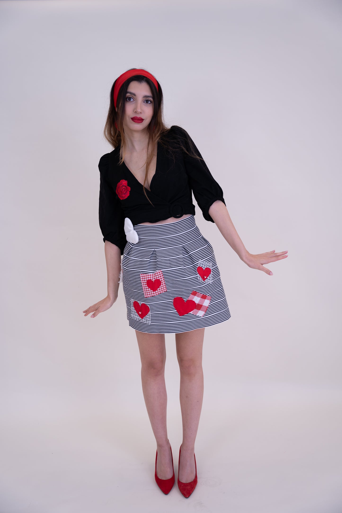 Upcycled Short Skirt – Retro & Romantic Spirit
