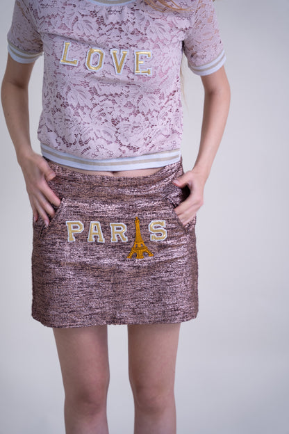 Upcycled Parisian Chic Two-Piece Set