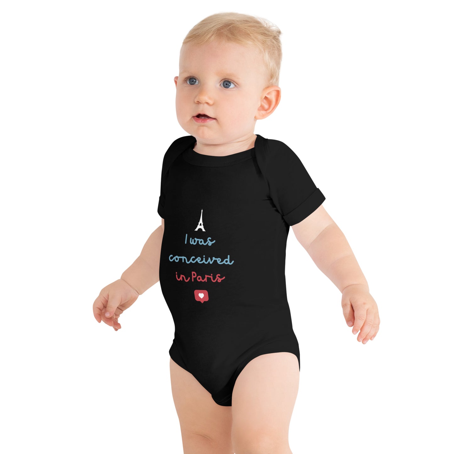 A baby onesie for new beginnings in Paris