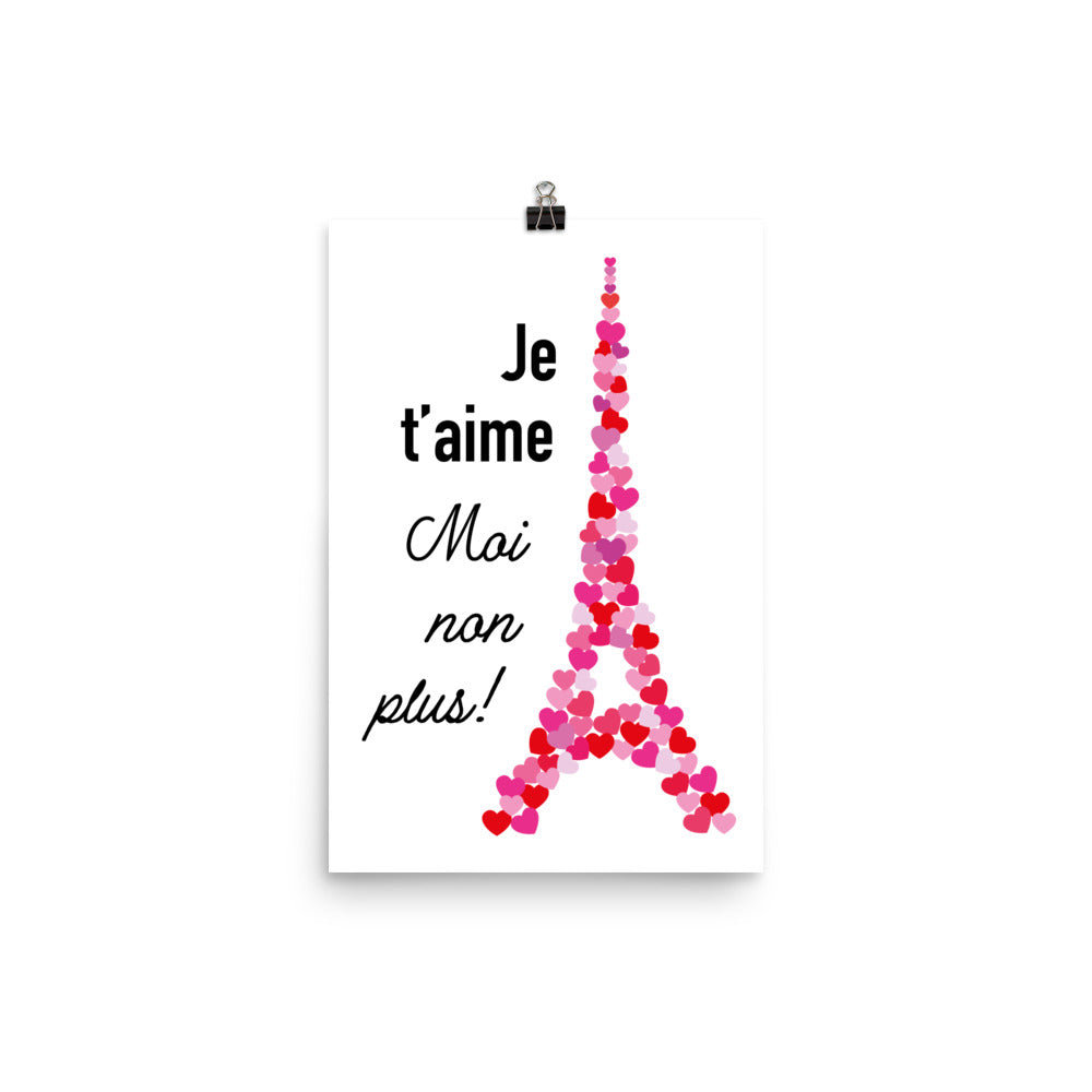 Poster: Je t'aime. Moi non plus!