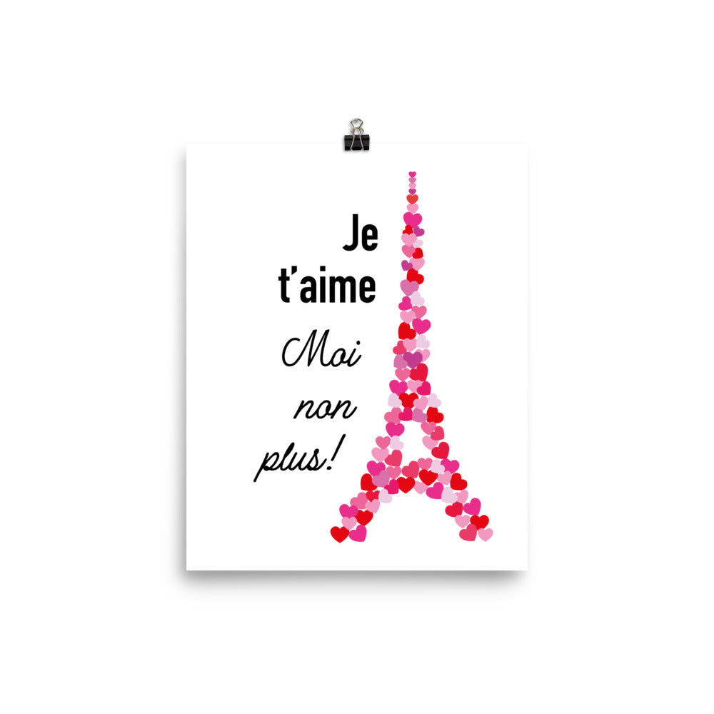 Poster: Je t'aime. Moi non plus!