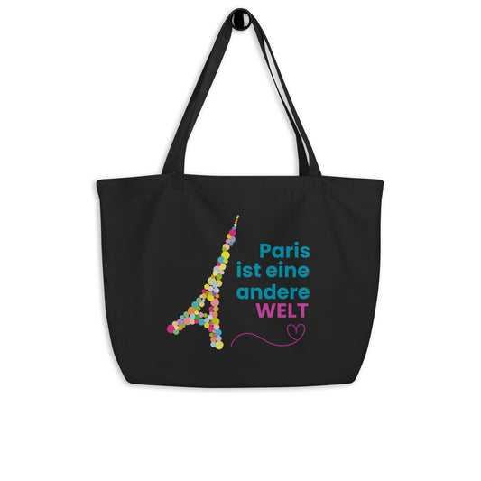 Large tote bag: Paris ist eine andere Welt (Deutsch)