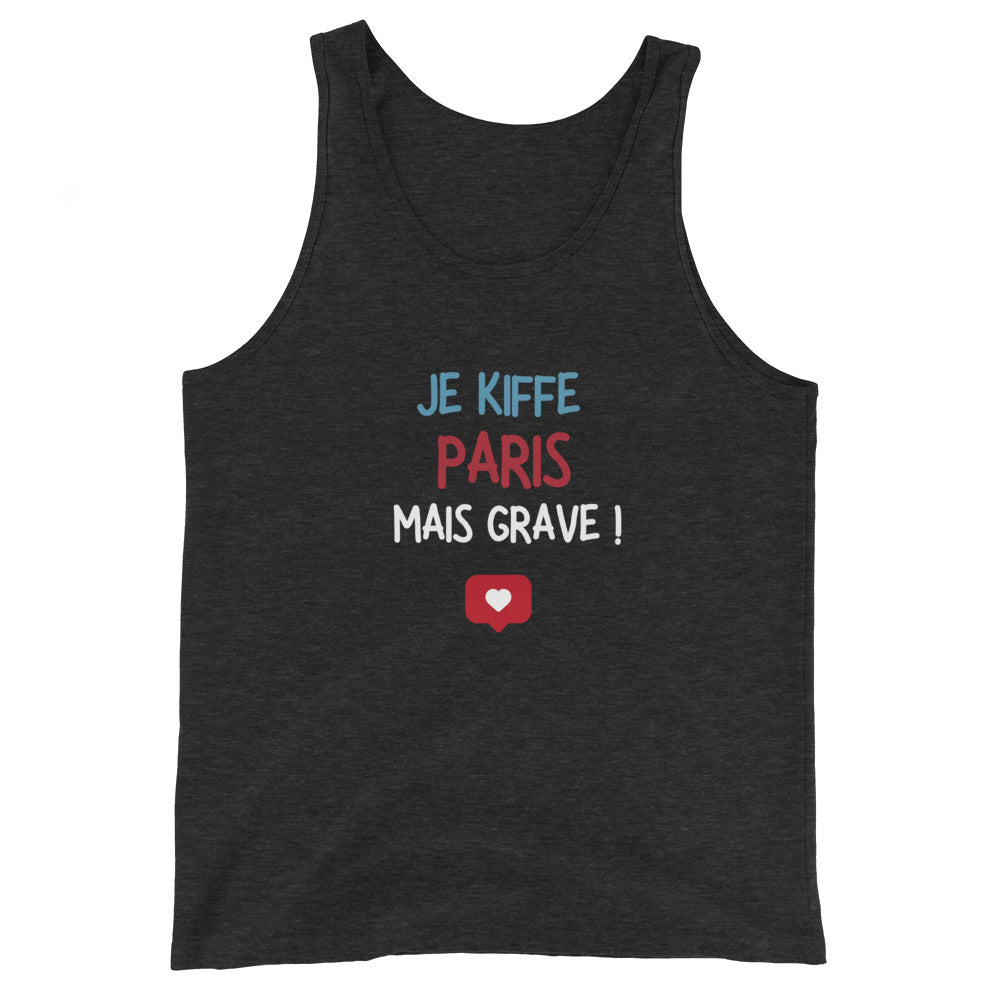 Men's Tank Top: Je kiffe Paris mais grave!