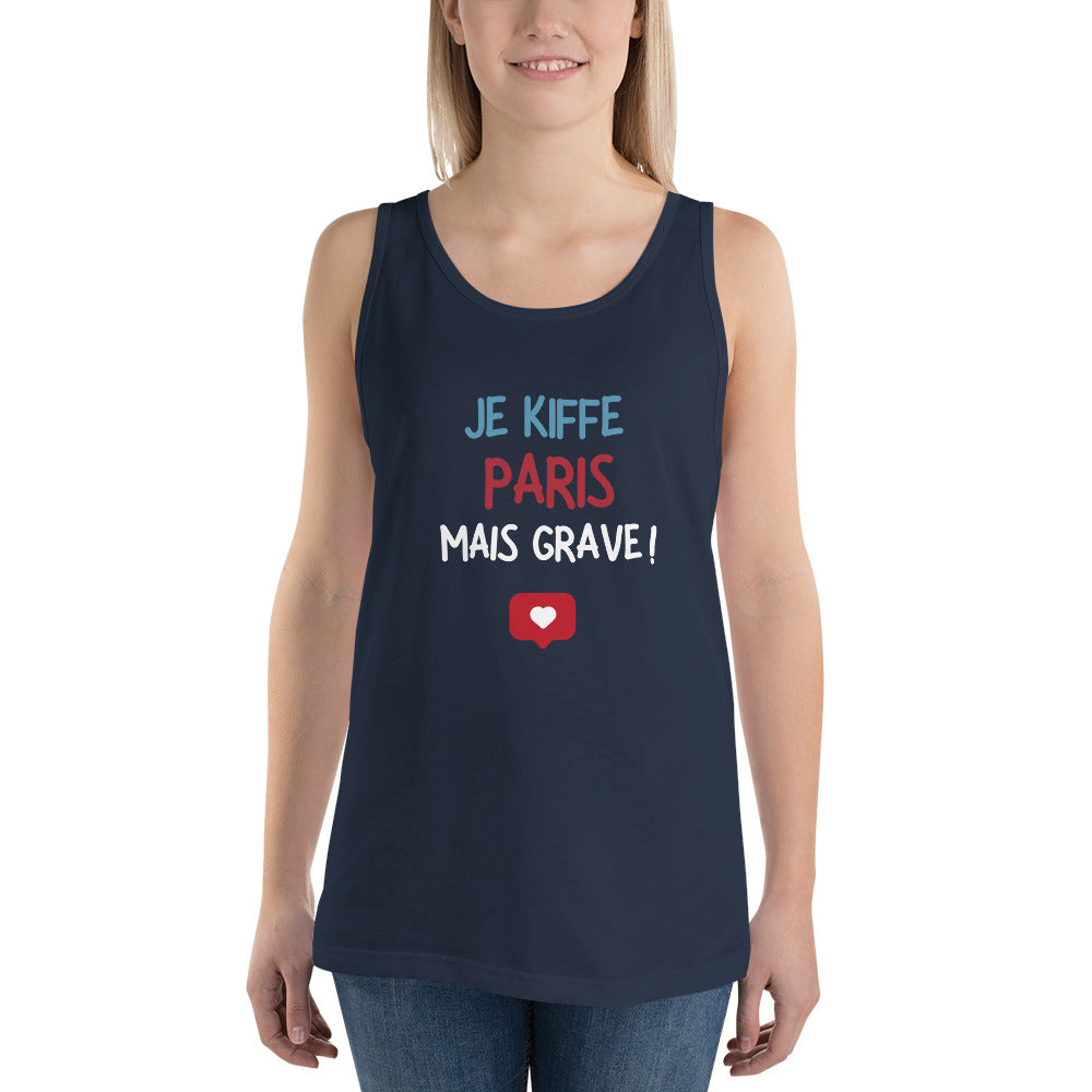 Men's Tank Top: Je kiffe Paris mais grave!