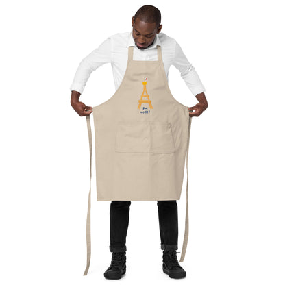 Cotton apron: Eiffel Tower Baguette
