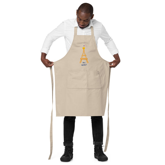 Cotton apron: Eiffel Tower Baguette