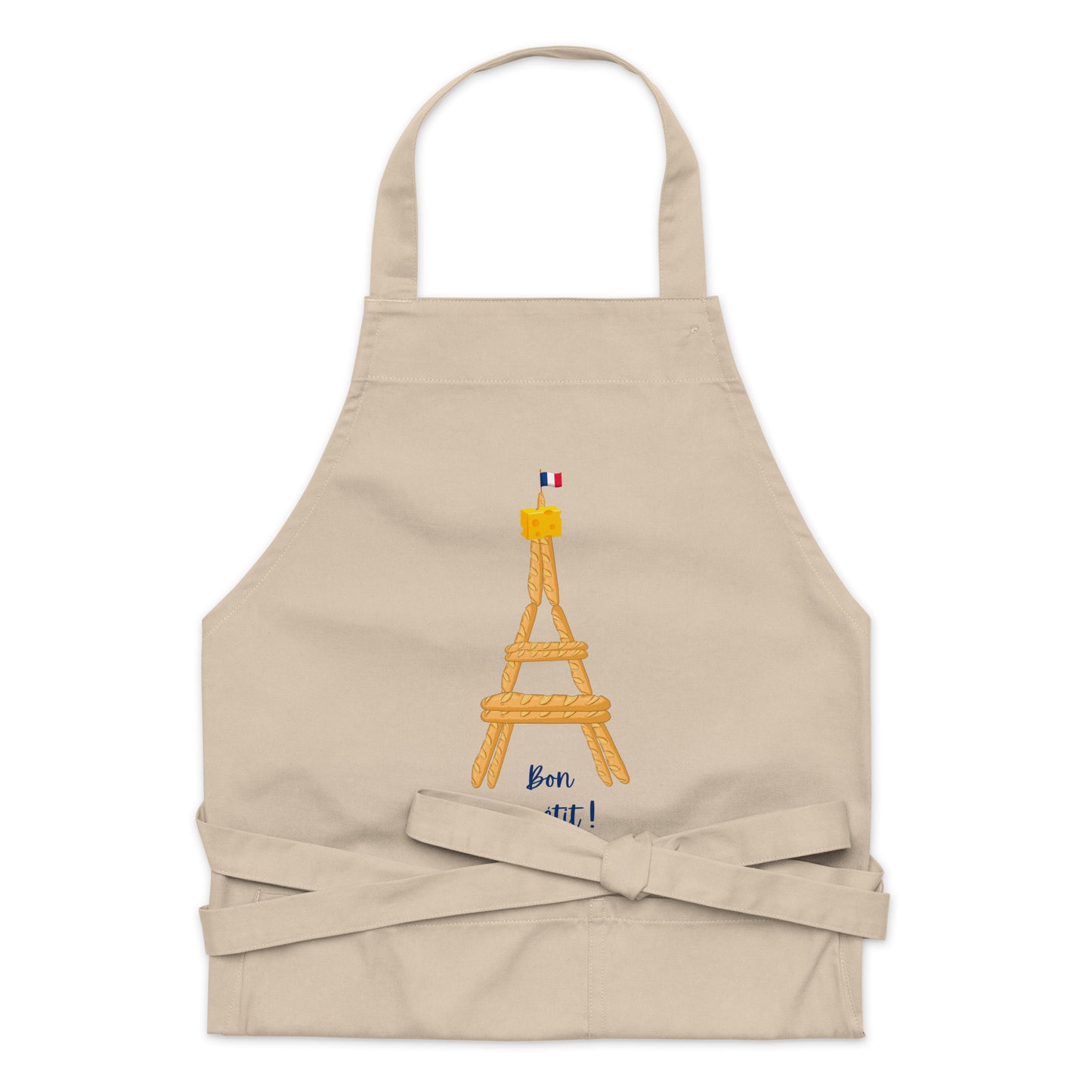 Cotton apron: Eiffel Tower Baguette