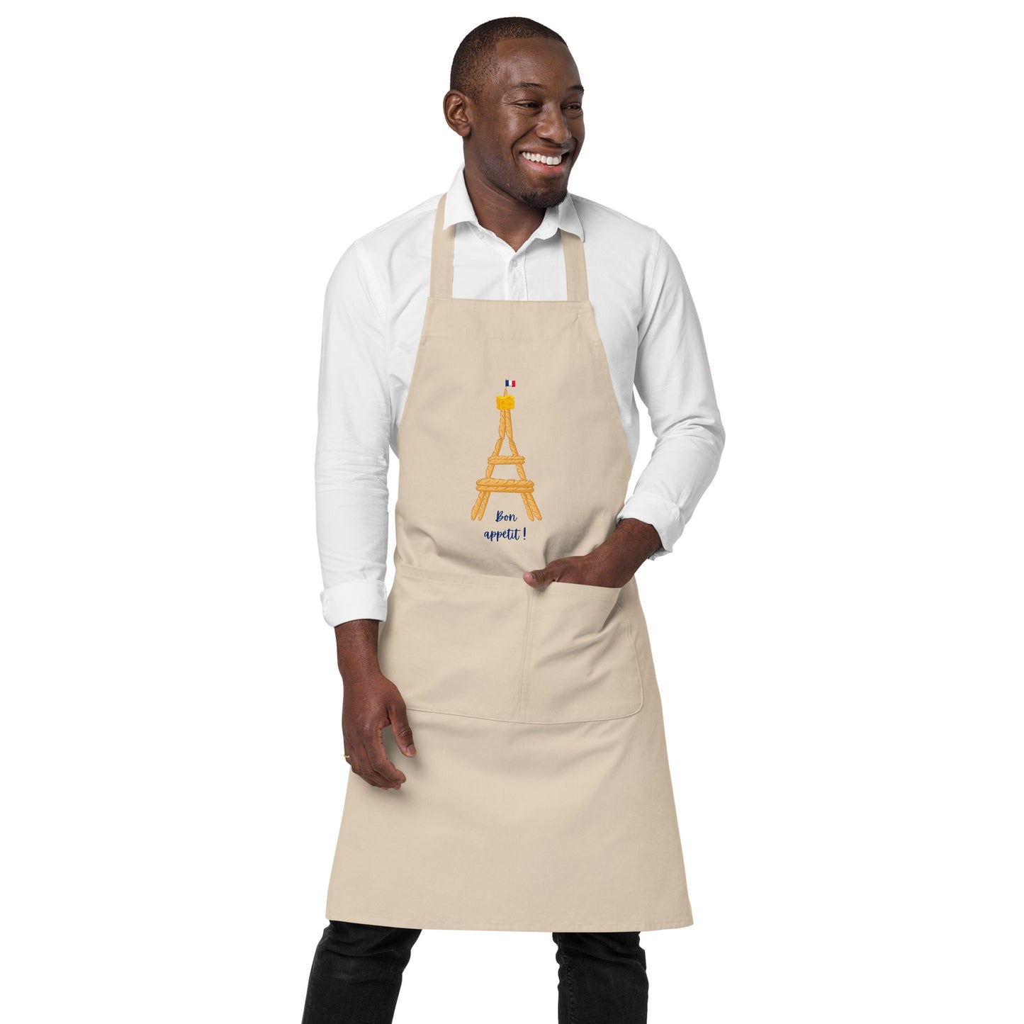 Cotton apron: Eiffel Tower Baguette