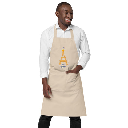 Cotton apron: Eiffel Tower Baguette