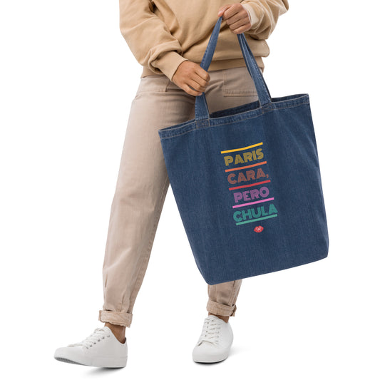 Borsa tote in denim biologico: Paris cara pero chula (español)