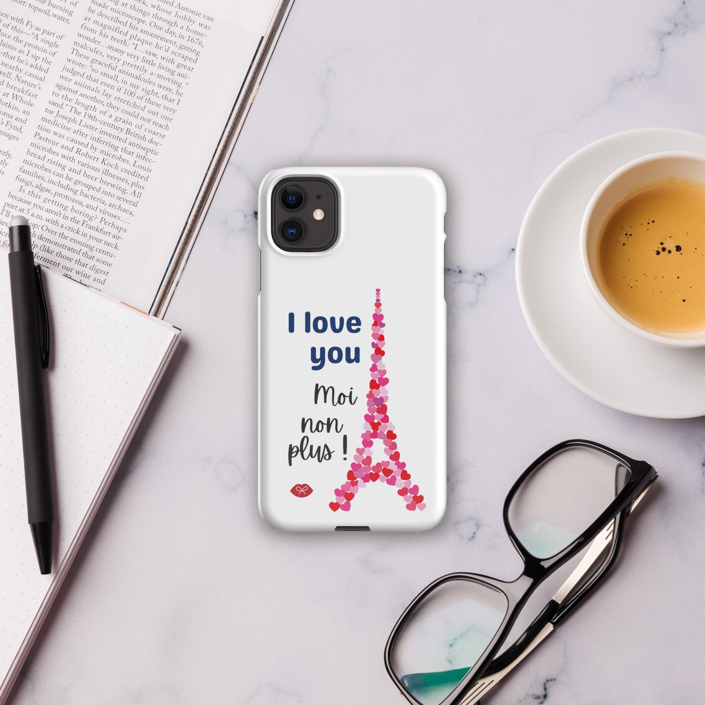 Snap case for iPhone® - Paris je t'aime. Moi non plus