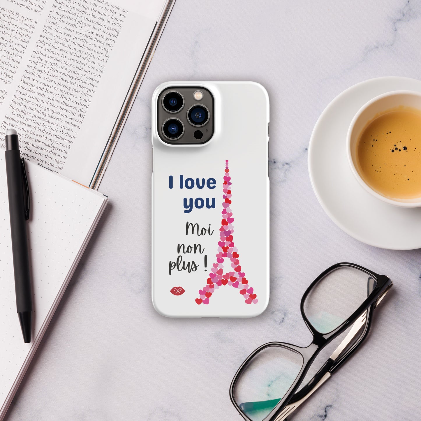 Snap case for iPhone® - Paris je t'aime. Moi non plus