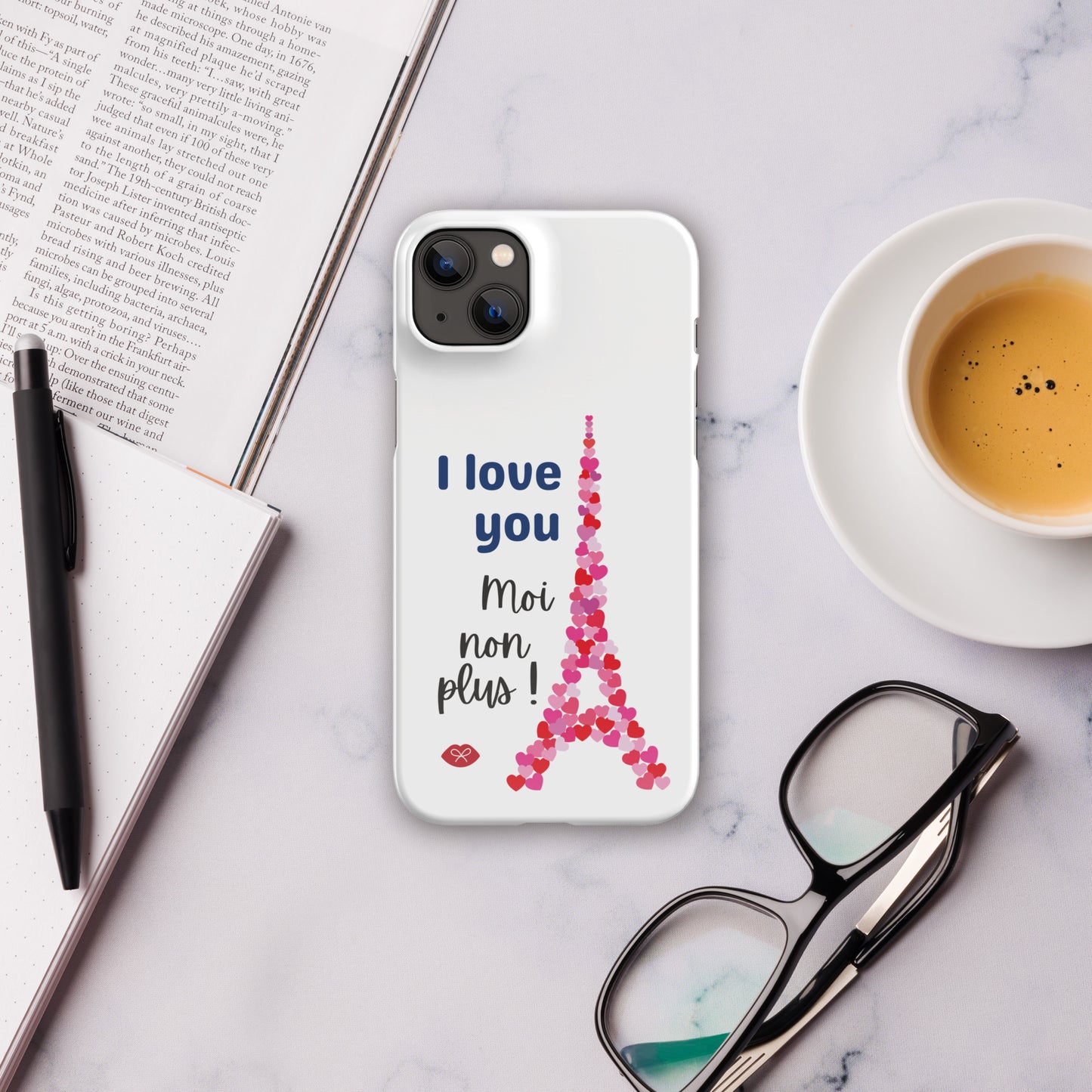 Snap case for iPhone® - Paris je t'aime. Moi non plus