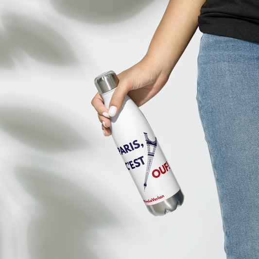 Stainless steel water bottle: Paris c'est OUF!