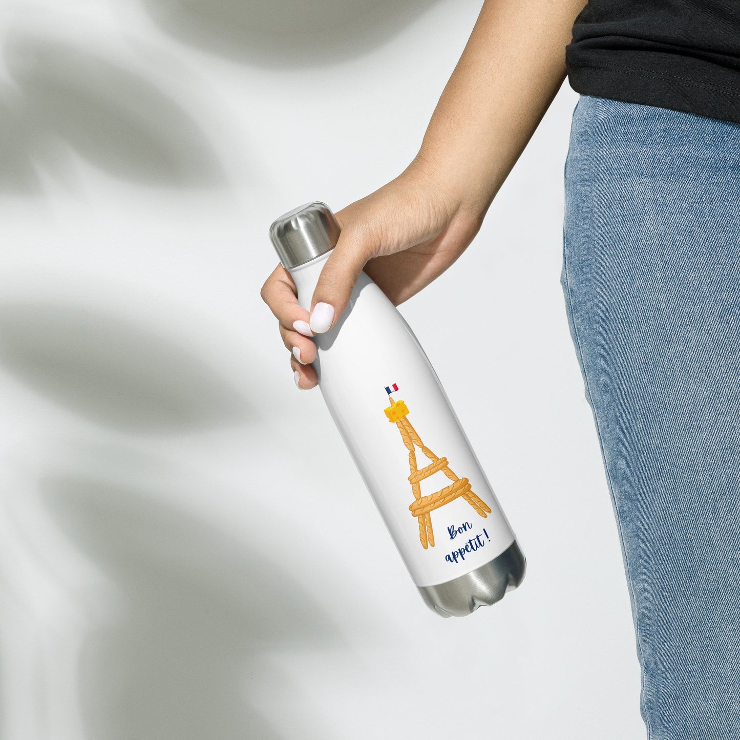 water bottle: Baguette Eiffel Tower
