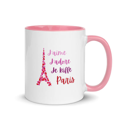 Mug: J'aime, j'adore, je kiffe Paris -PINK