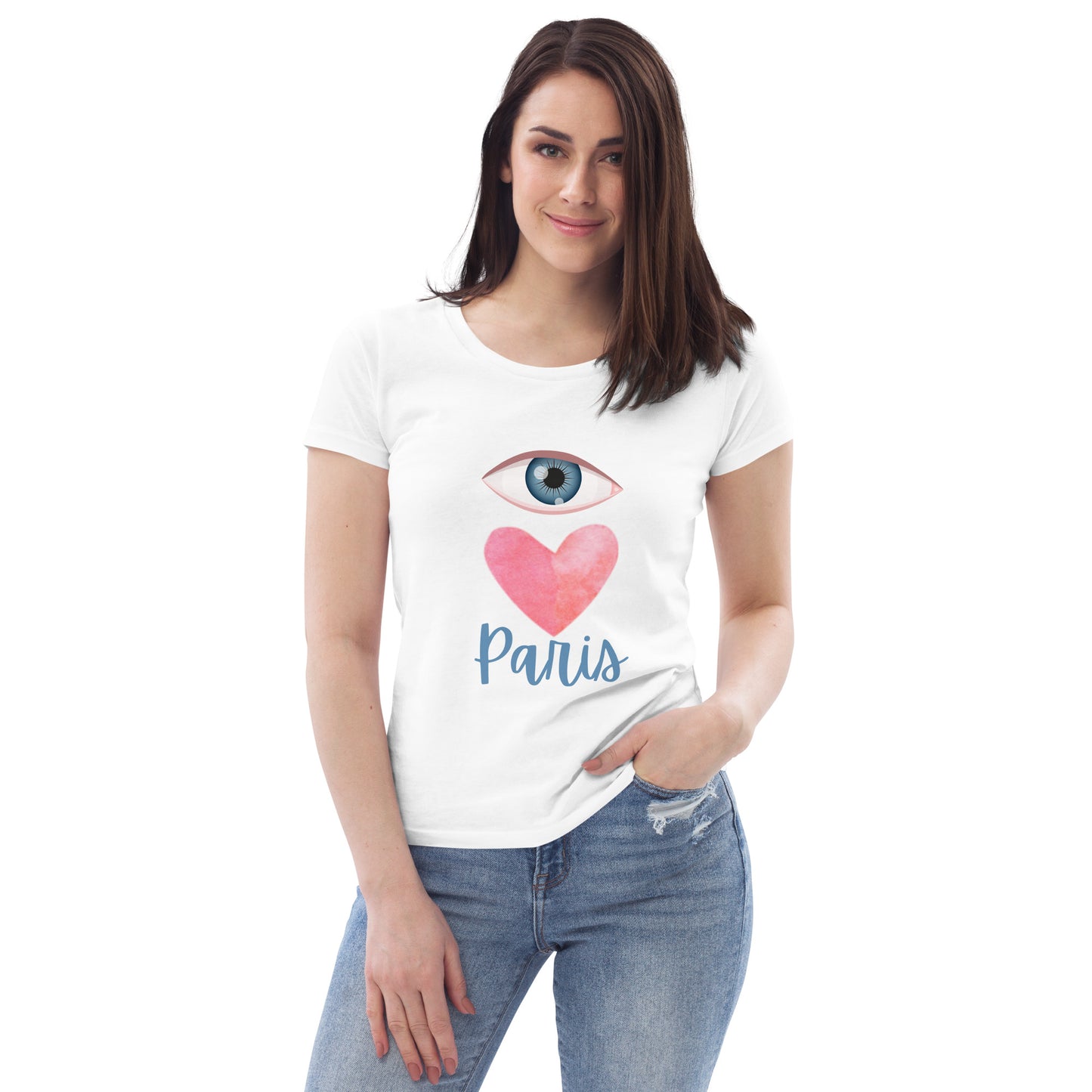 Women's eco tee: Eye Love Paris!