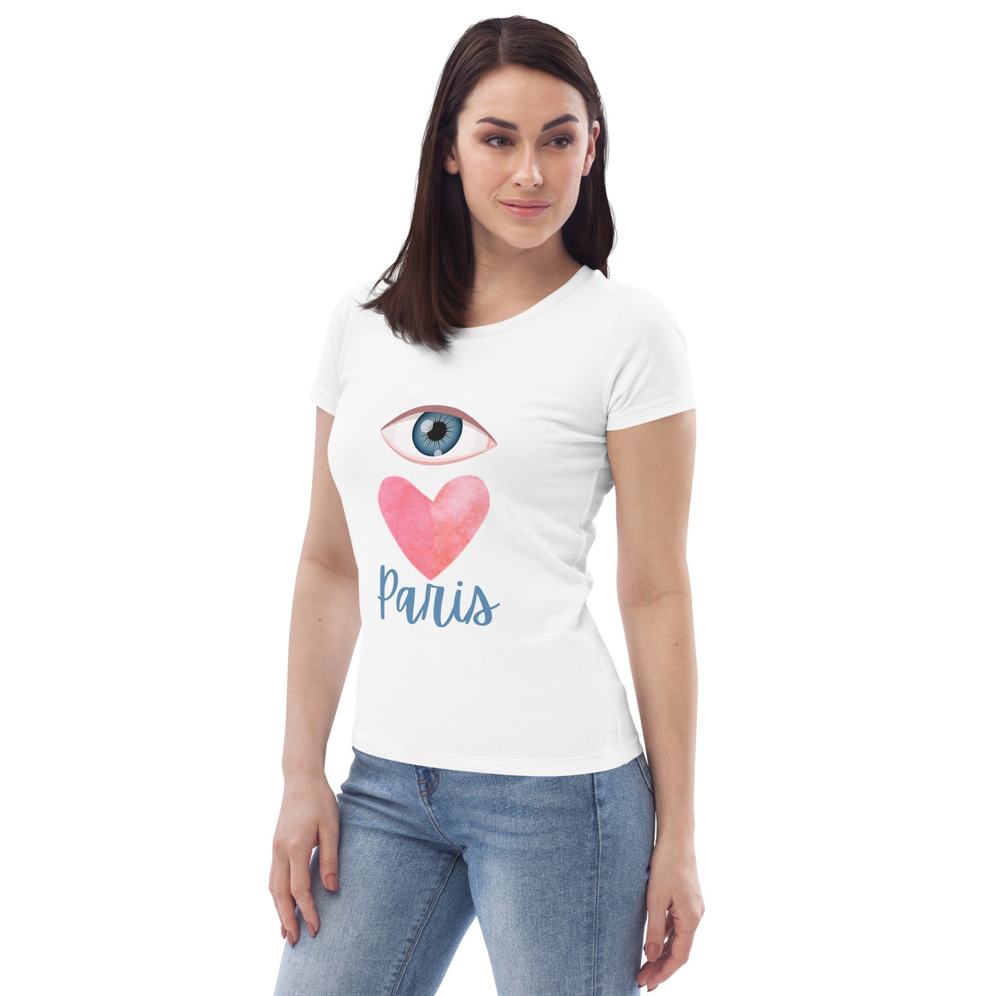 Women's eco tee: Eye Love Paris!