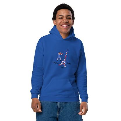 Youth heavy blend hoodie: Boxer in Paris - 2024 Collection
