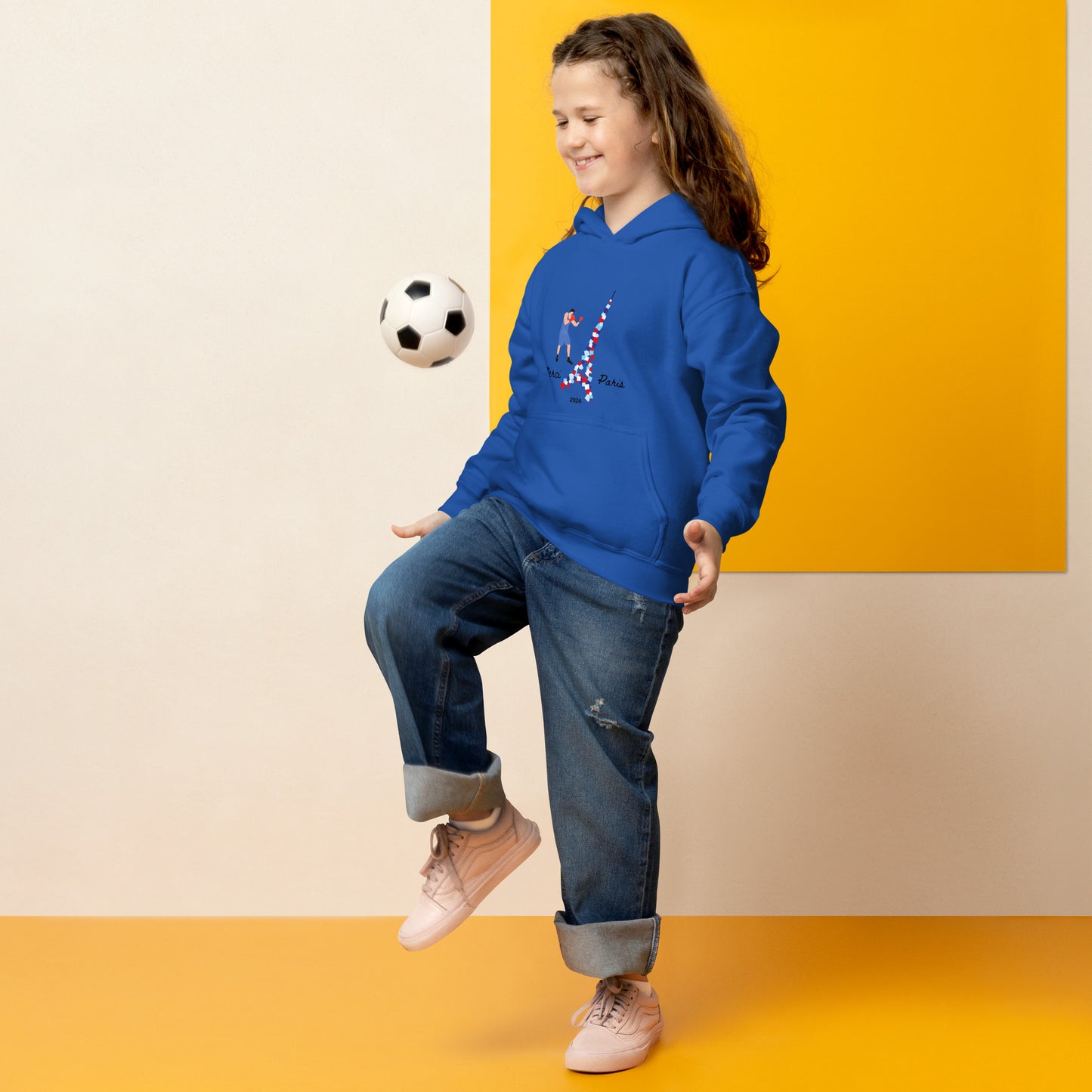 Youth heavy blend hoodie: Boxer in Paris - 2024 Collection