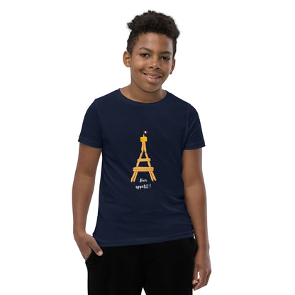 Youth T-Shirt: Baguette Eiffel Tower