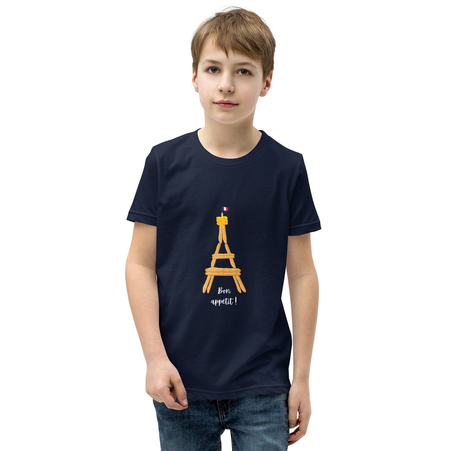 Youth T-Shirt: Baguette Eiffel Tower