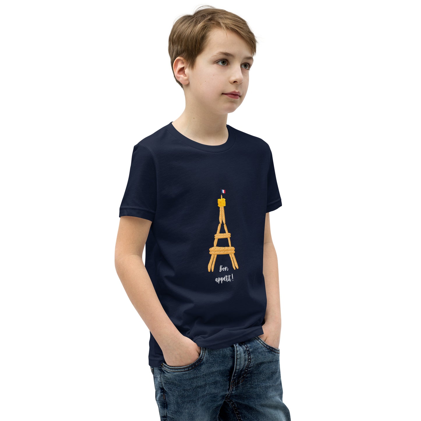 Youth T-Shirt: Baguette Eiffel Tower