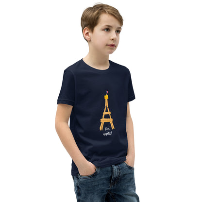 Youth T-Shirt: Baguette Eiffel Tower