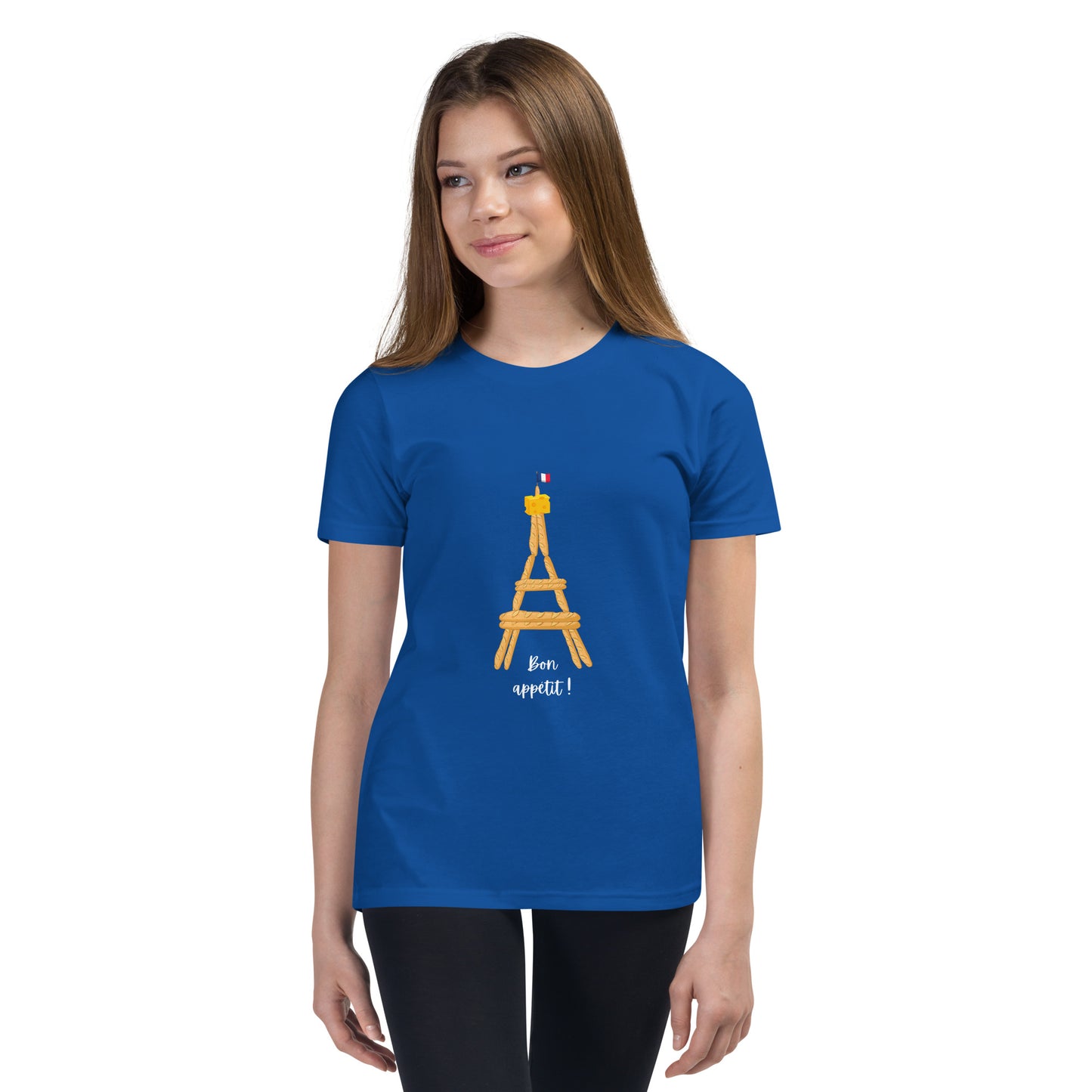 Youth T-Shirt: Baguette Eiffel Tower