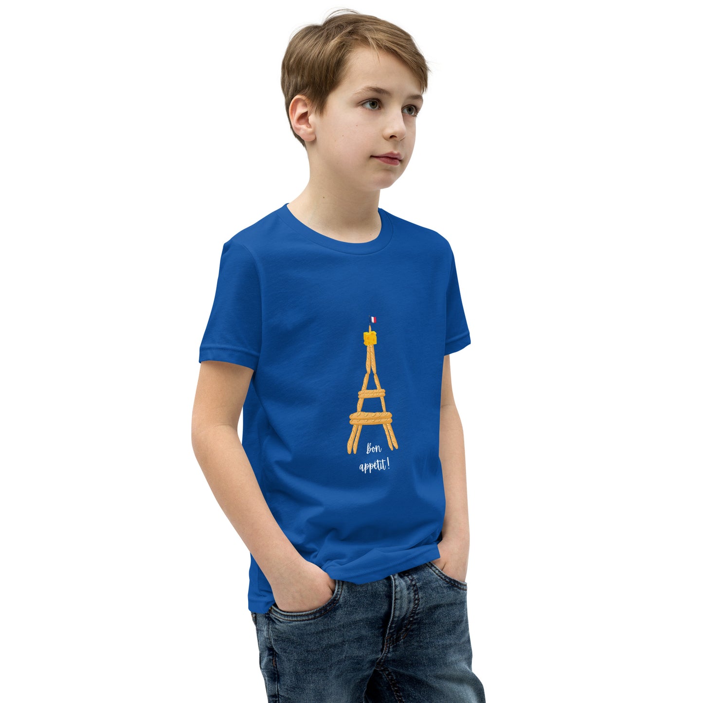 Youth T-Shirt: Baguette Eiffel Tower